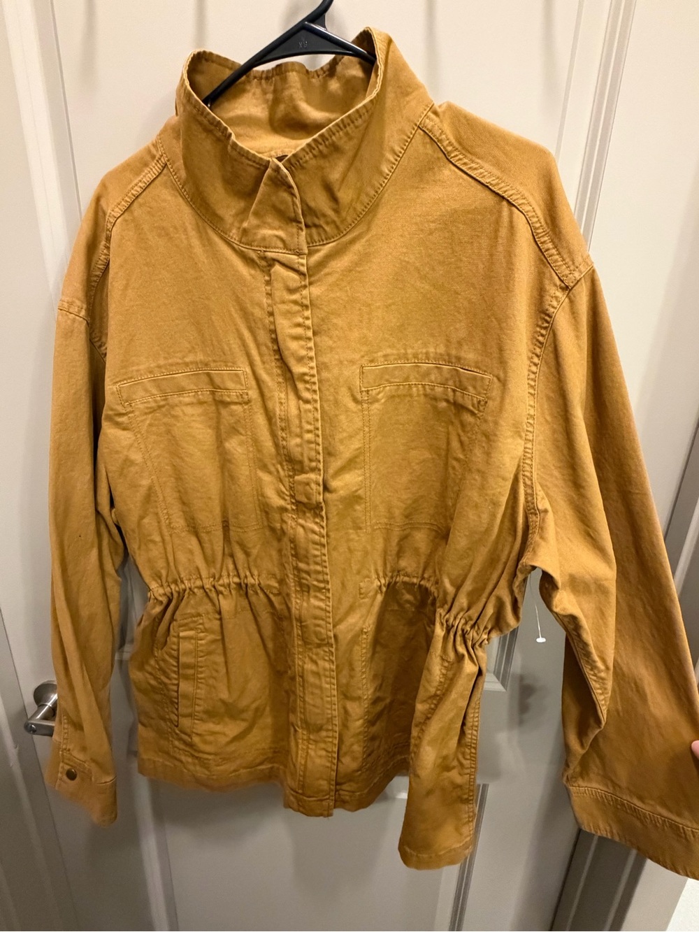 Old Navy Mustard Drawstring Utility Jacket